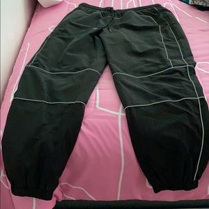 forever 21 reflective pants. size: L